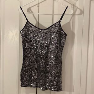 Express Small silver sparkly tank